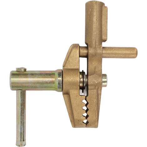 Pince de masse pour soudure 800A en laiton, manchon caoutchouc, conductivité optimale, compatible câble 35mm