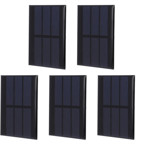 Brrnoo 3 Mini Panneaux Solaires 6V 1W – Polysilicium, Câble 30cm, étanche, Pour Bricolage, Lampes, Chargeur, Jouets