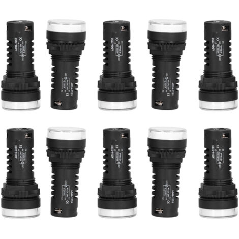 10 voyants LED d'état d'alimentation rouge/vert pour moteurs 24V AC/DC, indicateurs lumineux économes en énergie