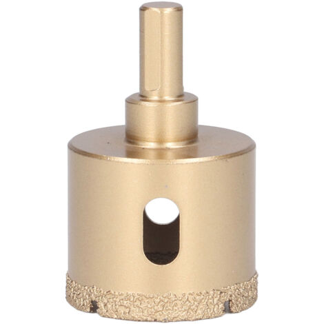 Foret Diamant pour Carrelage et Verre, Mèche à Percer 42mm avec Tige Triangle en Acier