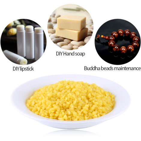 Cire d'abeille jaune 50g qualité alimentaire pour cosmétiques naturels et savon artisanal