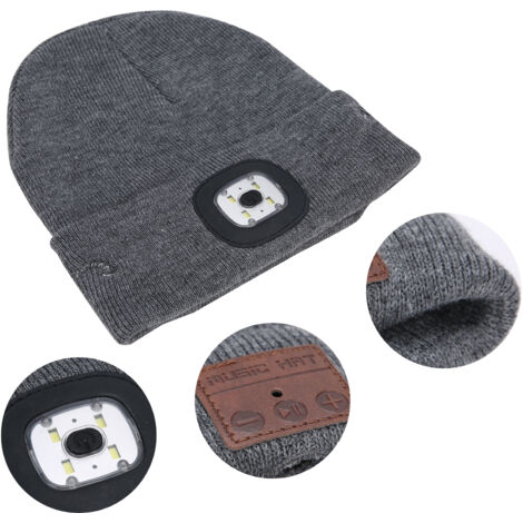 Casquette Audio Bluetooth avec Éclairage LED et Casque sans Fil Double Fonction (1/5)