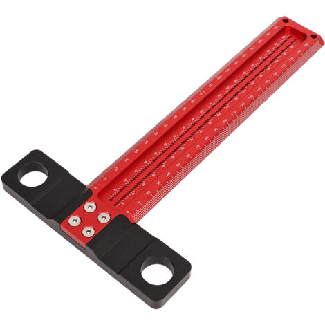 Équerre de menuisier en aluminium avec règle graduée précise et guide ...