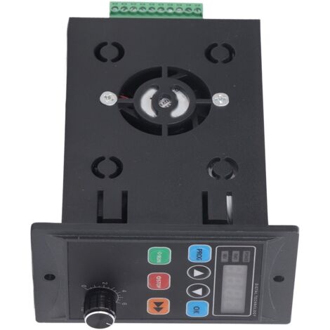 Variateur de Vitesse 1,1kW pour Moteur 220V Monophasé, Contrôleur de Fréquence Compact avec Sorties Réglables