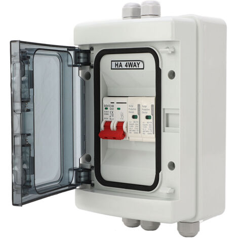 Boîtier de Commutation Étanche IP65 500V 63A avec Disjoncteur et Sectionneur pour Installation Extérieure