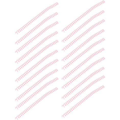 20 Spirales de Reliure en Plastique ABS Rose pour Relieurs, Compatibles 30 Feuilles, Fournitures de Bureau Essentielles (1/5)