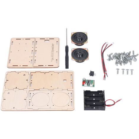 Kit DIY Enceinte Bluetooth en Bois pour Enfants - Haut-Parleur Stéréo à Assembler Soi-Même