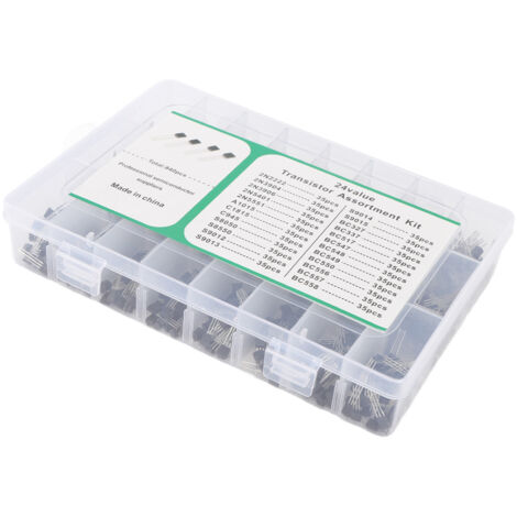 840 Pièces Transistors BC337 BC549 A1015, Kit Assortiment 24 Types NPN PNP Transistors Polyvalents pour Projets Électroniques