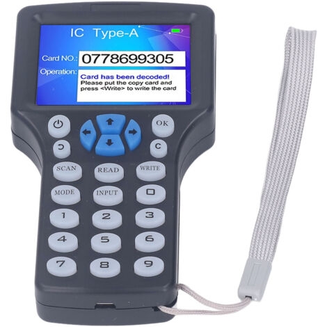Lecteur copieur de cartes NFC RFID 2,8 pouces écran couleur, duplicateur de badges et clés UID
