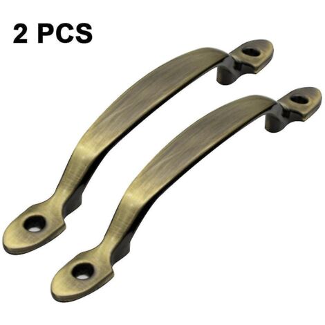 2 Pcs 158mm Tire La Poigne De Porte En Mtal Armoires De Cuisine Meubles Garde-robe Mdecine Poigne Dans La Quincaillerie De Porte Vert Bronze (1/3)