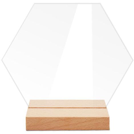panneaux De Table Hexagonaux En Acrylique Avec Base - Grand, Panneaux De Table De Mariage, Panneaux De Table, Cocktail Diy, Panneaux De Sige (1/5)