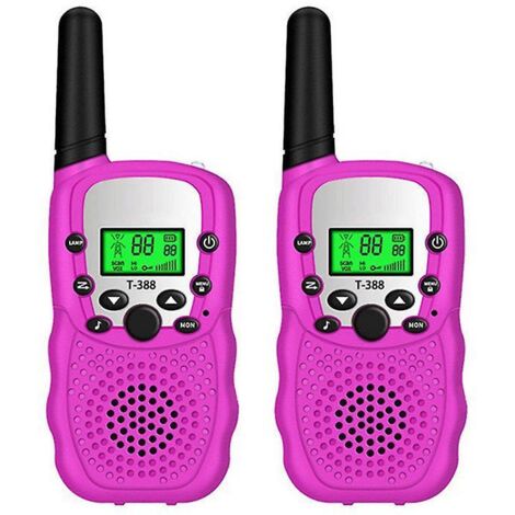 paire De Jouets Talkie-walkie Roses Pour Filles De 3  12 Ans, Radio Bidirectionnelle Pour Enfants, 8 Canaux, Porte De 3 Milles, Idal Pour Les Aven (1/5)