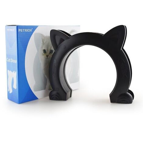 noir Xl Porte De Chat Porte De Chat Intrieure Porte De Chat Pour Porte Intrieure, Portes Pour Chat, Minou Et Minou (1/5)