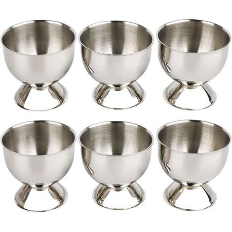 lot De 6 Coquetiers En Acier Inoxydable Pour Ufs La Coque (1/5)