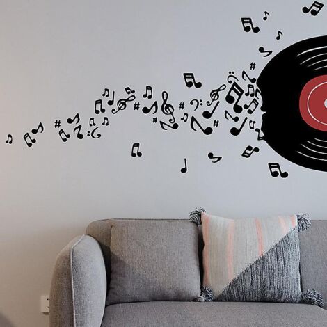 symboles De Disques De Musique Cratifs Chambre  Coucher Salon Entre Professeur Dcoration Intrieure Stickers Muraux Autocollants (1/5)