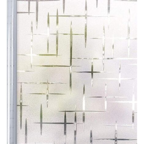 film Fenetre Vitre Fournir Bon Intimit Film 44.5 X 200cm Electrostatique Fenetre Non-adhsif Anti Regard Sticker Vitre Motif Croix Facile Installe (1/5)