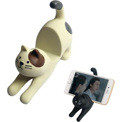 supports Pour Smartphone En Forme Chat Support Tlphone Portable Bureau Ornement Bureau Support Universel Phone Avec Motif Chat Mignon Cadeaux Crat (1/4)