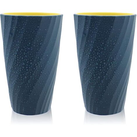 lot De 2 (bleu Clair) Gobelets De Salle De Bain Incassables, Doux Et Durable, Pour Brosse Dents (1/5)