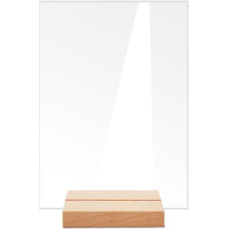 panneaux De Table Rectangulaires En Acrylique - Avec Base - Grand, Panneaux De Table De Mariage, Panneaux De Table, Cocktail Diy, Panneaux De Sige (1/5)