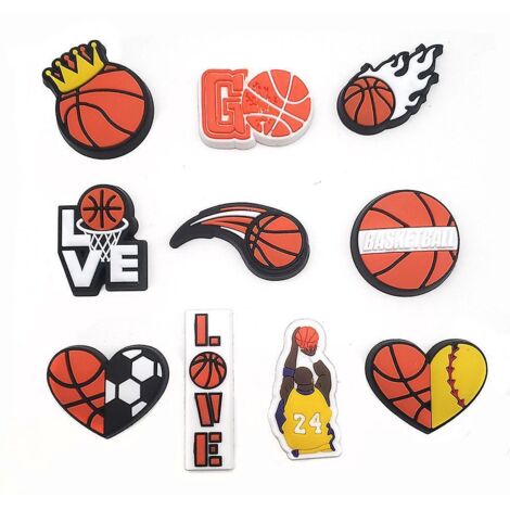 10 Pices De Basket-ball Srie Trou Chaussures Chaussures Fleurs (1/5)