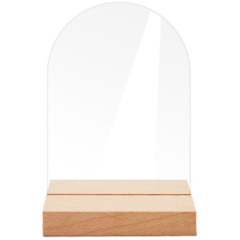 plaque De Table Arque En Acrylique - Avec Base - Petite, Plaque De Numro De Table De Mariage, Plaque De Table, Table De Cocktail Diy, Plaque De Si (1/5)