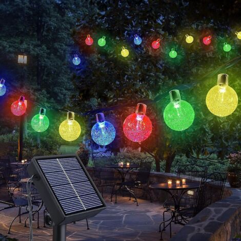 guirlande Lumineuse Solaire Extrieure, 7m 50 Led Guirlande Lumineuse Solaire Extrieure Ip65 Tanche 8 Modes Lumires Dcoratives Pour Jardin, Cour, C (1/5)