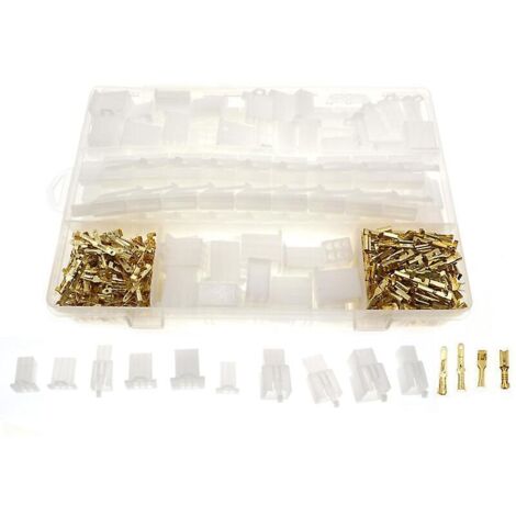 580pcs 2.8mm 2/3/4/6/9 Broches Fil Terminal Connecteur Combo Kit Avec Crochet De Fixation Femelle Et Mle Bornes Botiers Pour Moto/vlo/voiture/bate (1/5)