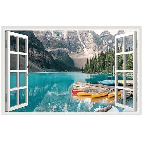 43.5x70cmle Diagramme De Produit Est Le Diagramme Principal Simulation Dcalque Fentre -  Paysage Mural 3d Dcalque Paysage Poster Dcorations Salon (1/3)