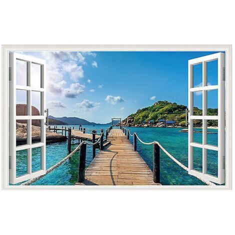 43.5x70cmle Diagramme De Produit Est Le Diagramme Principal Simulation Dcalque Fentre -  Paysage Mural 3d Dcalque Paysage Poster Dcorations Salon (1/3)