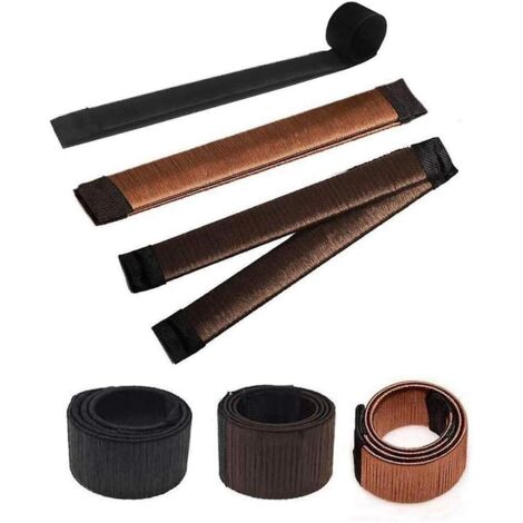 3 Pcs Chignon Magique(noir, Marron Clear, Marron Fonc), D'outils De Coiffure,accessoire Pour Chignon French Twist Bun Maker Set D'outils De Coiffu (1/5)