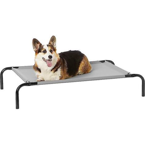 lit D'extrieur Pour Chien, Lit Surlev Pour Chien, Lit Pour Animaux De Compagnie - Medium, Tissu, Noir Taille : 1026522cm (1/5)