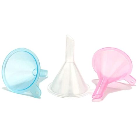3pcs-silicone Mini Funnel Portable Travel Bottle Funnel Shampooing Shower Gel Cosmetic Bottle Funnel (1/5)
