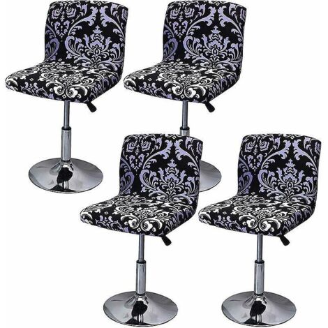 housse De Tabouret De Bar Avec Dossier Extensible Pour Chaise De Salle  Manger Pivotante (color : 5, Size : 4 Pices) (1/5)