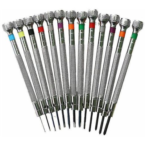13pcs Precision Screwdrivers, Different Sizes Watch Tool For Watchmakers, Watch Repair Slotted Driver Screwdriver Watchmaker Repair Tools (1/3)