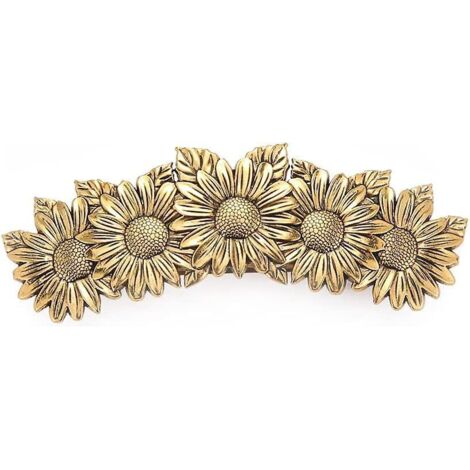 barrettes Vintage Pour Femmes (or -tournesol)barrettes Celtiques Pour Cheveux Pais Et Fins Barrettes Rtro Pour Cheveux Accessoires De Coiffure (1/5)
