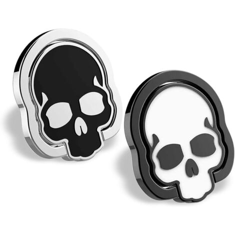 poigne En Anneau Pour Tlphone Cellulaire Portable Et Noir, Ensemble De 2 Paquets, Support De Bague Rglable 360 , Convient Au Support De Voiture M (1/5)