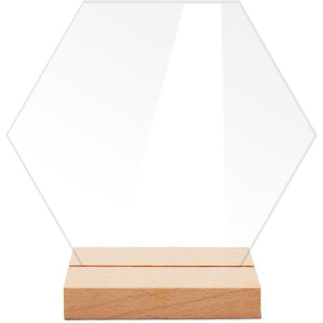 panneaux De Table Hexagonaux En Acrylique - Avec Base - Petits, Panneaux De Table De Mariage, Panneaux De Table, Cocktail Diy, Panneaux De Sige (1/5)