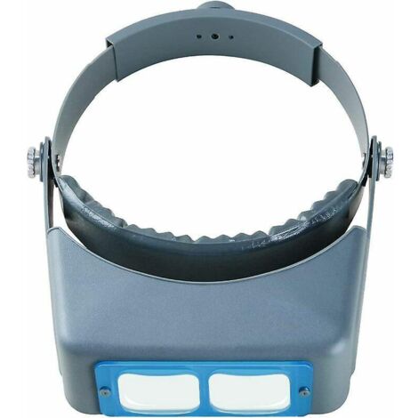 headband Magnifier Hands Free Jeweler Magnifying Glass Head Mount Helmet Magnifier Visor Optical Glass 4 Replaceable Lenses For Reading Repairing (1/5)