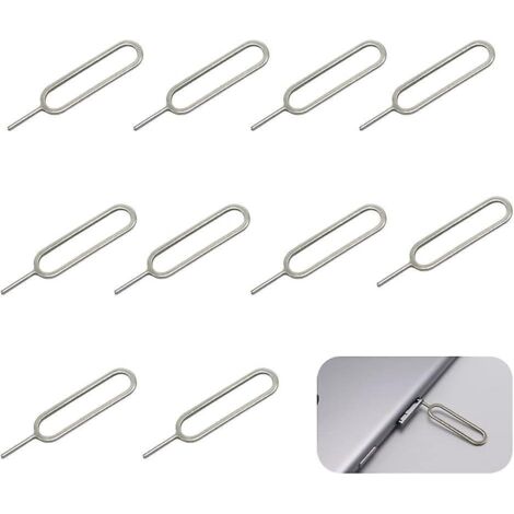 10pcs Goupille D'jection Sim, Outil D'extraction De Goupille D'jection De Goupille De Plateau Sim Portable, Goupille D'jection De Plateau Sim Comp (1/5)