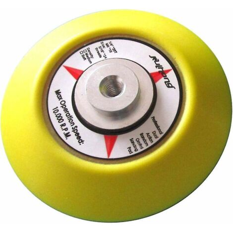 tampon De Ponage Auto-agrippant -75 Mm - Autocollant Magique - Pour Ponceuse Orbitale - Avec Adaptateur Pour Perceuse Lectrique Et Disque De Polis (1/4)