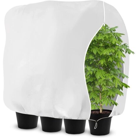 housse De Protection Contre Le Gel Pour Plantes D'hiver, 70.87"h X 47.24"w Vestes Antigel Avec Cordon De Serrage Glissire Pour Plantes D'extrieur (1/5)