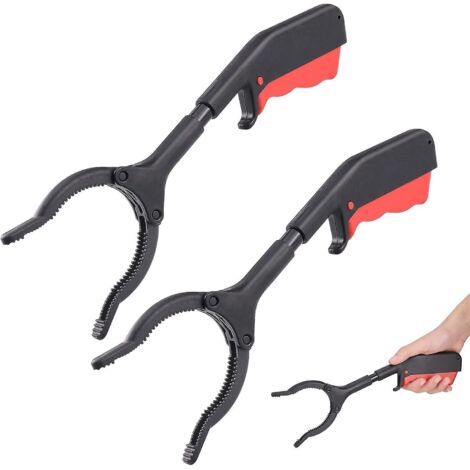 2pcs Pince De Ramassage Court,28cm Pince Ramasse Objet Pour Adultes Et Enfants, Ramasse Feuilles Pour Handicaps, Ramasseur D'ordures Multi-usage, (1/5)
