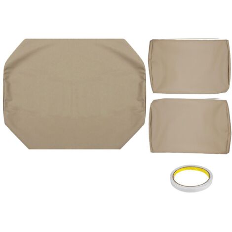 couleur Beige Lot De 3 Housses De Sige De Voiture En Cuir Pu Pour Ds Golf 82-00 Annes Pre-2000 (1/5)