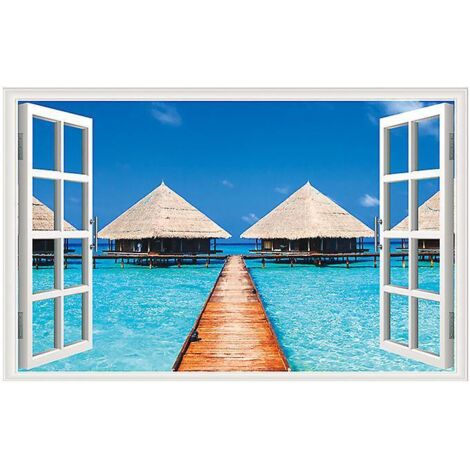 43.5x70cmle Diagramme De Produit Est Le Diagramme Principal Simulation Dcalque Fentre -  Paysage Mural 3d Dcalque Paysage Poster Dcorations Salon (1/3)