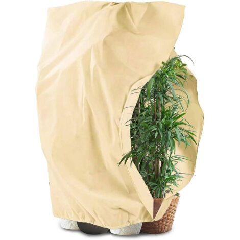 120 X 180 Cm Protection Hivernale Pour Plantes, Protection Hivernale, Protection Contre Le Gel, Avec Fermeture Clair Et Cordon De Serrage, Respira (1/5)