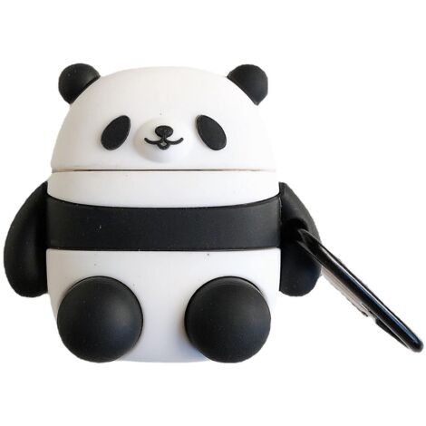 panda-airpods Pro Coque Housse Tui Protecteur Silicone Cover Compatible Pour Airpods Pro, Coque Jolie Et Mignonne, 3d Design Case Cover (1/5)