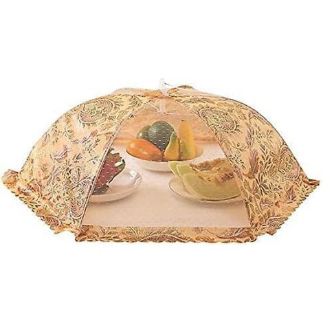 grande Cloche Pliable De 43 43 Cm, En Maille De Haute Qualit, Peut Protger Les Aliments Des Mouches Et Des Insectes, Convient Pour L'extrieur, La (1/5)