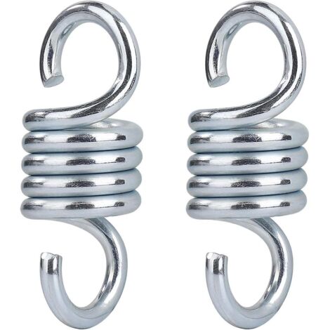 2 Pices Crochet Ressort Hamac En Acier Galvanis Charge Maximale 500 Kg Pour Jardin Porche Balanoire Chaise Suspendue (1/5)