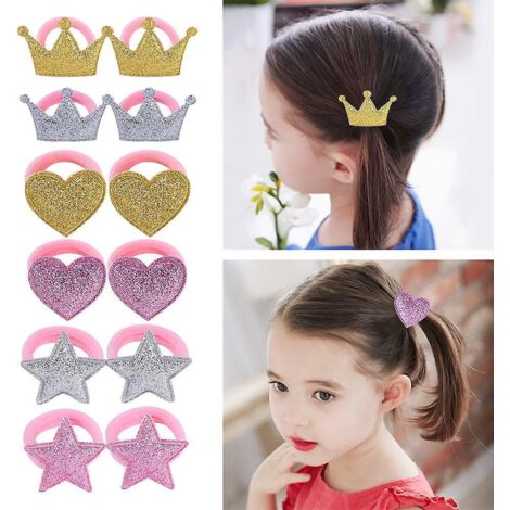 12 Diadmes Couronne Givre Pour Enfants - Couleurs Alatoires, Accessoires De Cheveux Pour Enfants, Petits Accessoires De Cheveux Pour Bbs, Filles, (1/5)