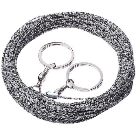 scie Fil Extrieure De 10 Mtres De Long, Cble De Survie Pour Scie Fil, Corde De Coupe De Fil De Trononneuse En Acier Inoxydable Paissi (1/5)